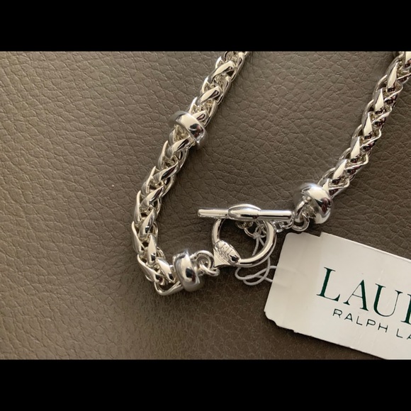 Lauren Ralph Lauren Silver Tone Collar Necklace - Picture 3 of 5